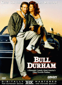 Kevin Costner with Susan Sarandon in Bull Durham (1988)