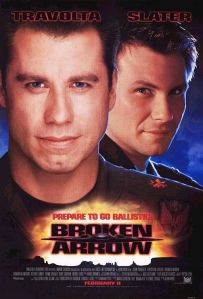 Christian Slater against Travolta (1996)