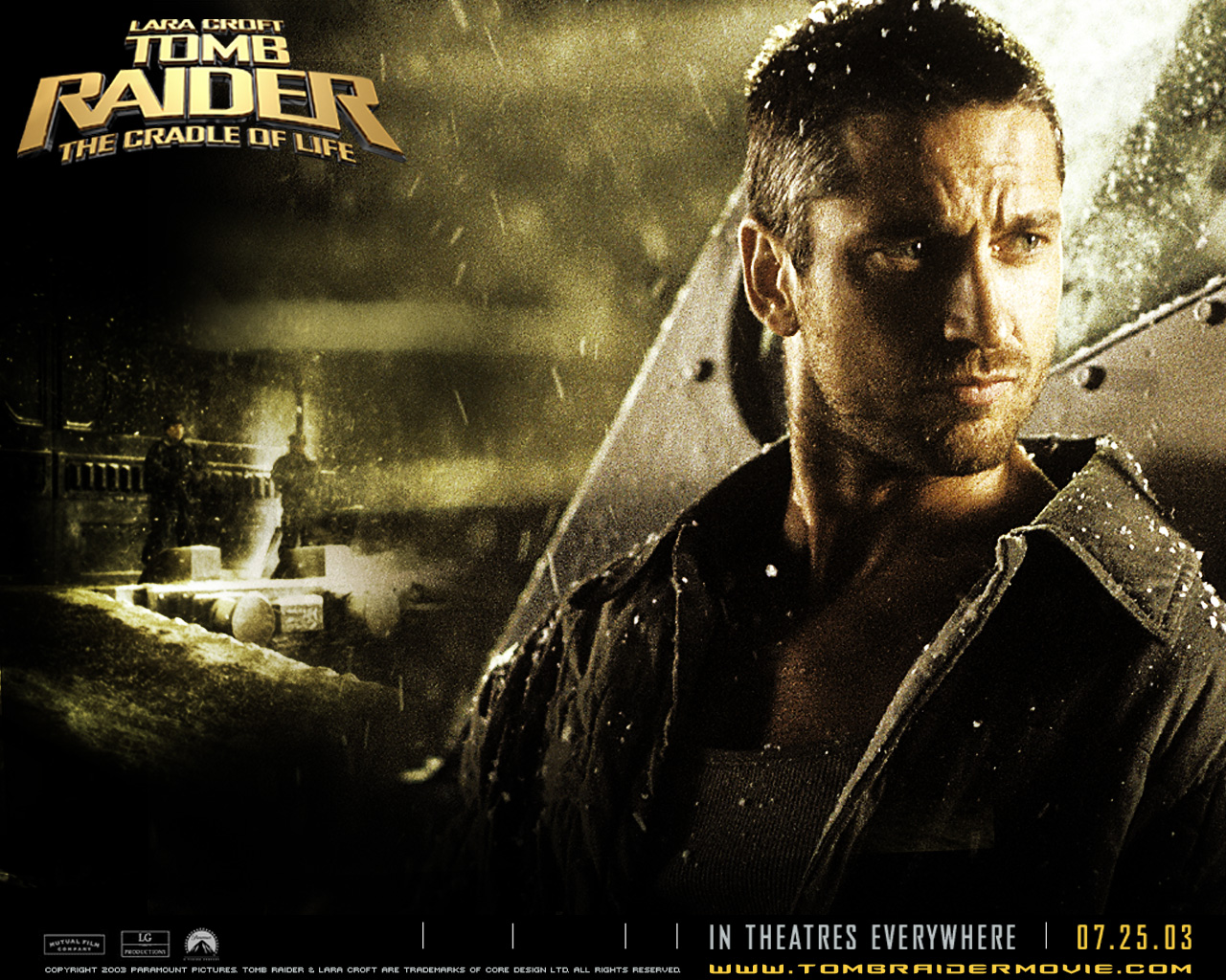 Gerard Butler as Terry Sheridan in Lara Croft Tomb Raider: The Cradle of Life